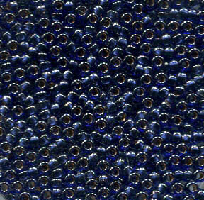 50gr. 15/0 Roc. Crystal Lined Dark Blue Luster 2244