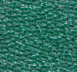 50gr. 15/0 Roc. Spankling Teal Lined Crystal 1555