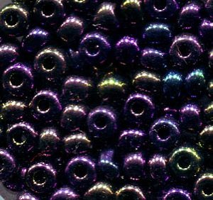 250gr. 4mm Rocailles Violet Metallic Rainbow 59195