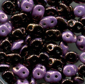 SuperDuo-Beads Duets BLACK - WHITE VEGA 503849-15726