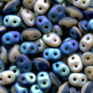 SuperDuo-Beads Duets NAVY - IVORY MATT AB 533413-28773