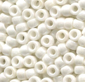100gr. 6/0, 4,1mm MATUBO Rocailles CHALK WHITE LUSTER 03000/14400