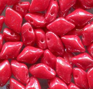 100gr.  MATUBO® GEMDUO® OPAQUE CORAL RED WHITE LUSTER 93200/14400