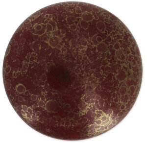25mm Cabochons® par Puca® OPAK CORAL RED BRONZE 93120/15496