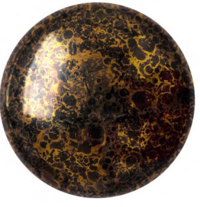 18mm Cabochons® par Puca® OPAK JET BRONZE 23980/15496