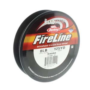 8LB, 0,15mm Fireline Bead Thread Smoke, 110m, 3,9kg Reisfestigkeit