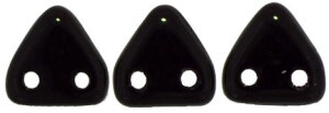 2 Loch Perlen CzechMates Triangle OPAK BLACK 23980