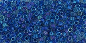 11/0 Treasure Inside-Color Luster Crystal/Caribbean Blue-Lined TT189