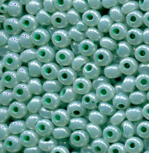 4mm Rocailles Türkisgrün Opal Perlglanz  37358