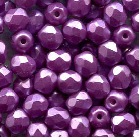 3mm Facettiert CHALK WHITE PASTEL LILA 03000/25012