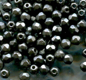 3mm Facettiert CHALK WHITE PASTEL LIGHT GREY SILVER 02010/25028