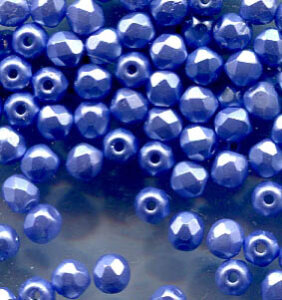 3mm Facettiert CHALK WHITE PASTEL LIGHT SAPPHIRE 02010/25014