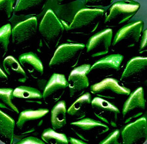 MATUBO® GEMDUO® METALUST METALLIC APPLE GREEN  23980/24205