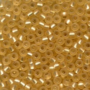 50gr. 15/0 Roc. Matt Silverlined Gold 3F