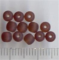 4mm Glasperlen Dunkelbraun Matt