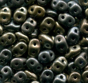 SuperDuo-Beads CRYSTAL GREY RAINBOW 00030/01670