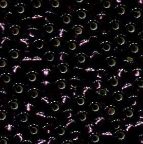 250gr. 2,6mm Rocailles Amethyst mit Silbereinzug 27060