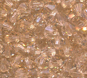 3mm Preciosa Doppelkegel Crystal Honey
