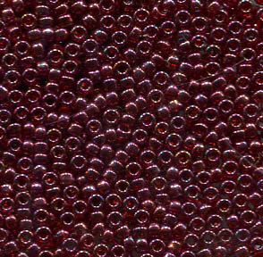50gr. 15/0 Roc. Red Metallic Transparent Luster 1883