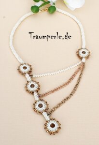Anleitung Kette Dancing Sun Weiß incl. Material von Tanja Fritsche