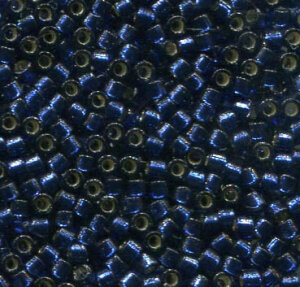 11/0 Delica Duracoat Silverlined Dyed Navy Blue 2191