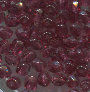 4mm Facettiert Fuchsia Transparent 70350