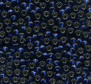 8/0 Roc. Duracoat Silverlined Dyed Navy Blue 4281
