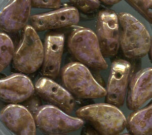 Paisley Duo Beads CHALK SENEGAL BROWN-PURPLE 03000/15695