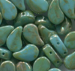 Paisley Duo Beads OPAK TURQUOISE REMBRANDT 63030/43500