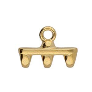 SUPERDUO ENDSTÜCKE 24K GOLD PLATE