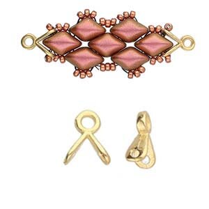 GEMDUO ENDSTÜCKE 24K GOLD PLATE