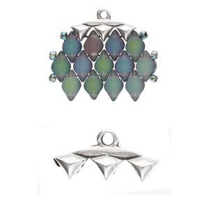 GEMDUO ENDSTÜCK ANTIQUE SILVER PLATE
