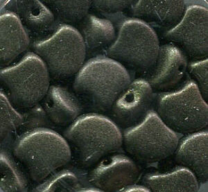 MATUBO® GINKO LEAF BEADS POLYCHROME OLIVE MAUVE 23980/94104