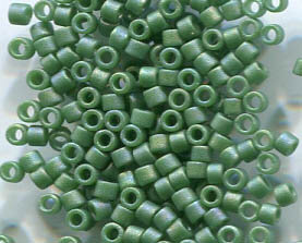 11/0 Delica Opak Glazed Turtle Green Frosted AB 2311