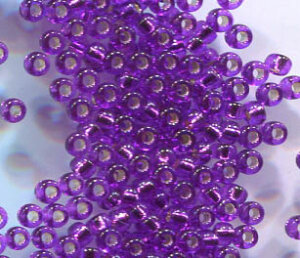 11/0 Roc. Dyed Silverlined Bright Violet 1345