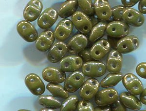 MiniDuo-Beads OPAQUE GREEN NEBULA 53410/15001