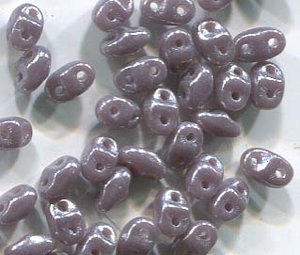 MiniDuo-Beads OPAQUE VIOLET WHITE LUSTER 23020/14400