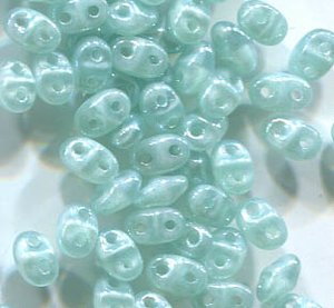 MiniDuo-Beads SILK BLUE OPAL LUSTER 61300/14400
