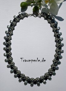 Anleitung Kette Tiley Schwarz incl. Material von Tanja...