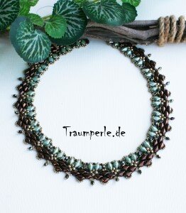 Anleitung Kette Pretty Diamond Braun incl. Material von Tanja Fritsche