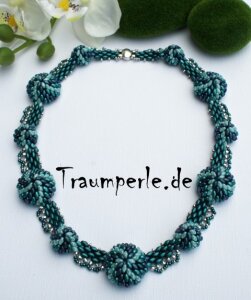 Anleitung Kette Bubbels Türkis von Tanja Fritsche