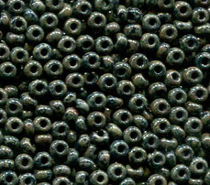 2,6mm Rocailles Opak Jet Travertin 29880