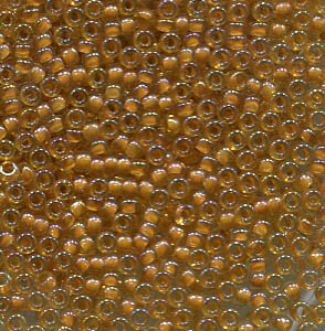 50gr. 15/0 Roc. Topaz Lined Yellow AB 2238