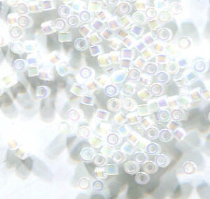 11/0 Delica White Opal Rainbow 222