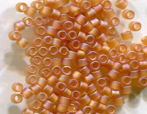 11/0 Delica Matt Transparent Topaz AB 866