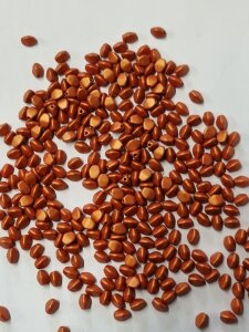 5x3mm Czech Pinch Beads GOLD SHINE ORANGE 02010/24102