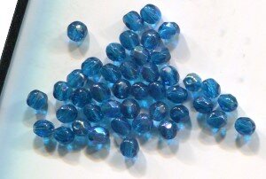 4mm Facettiert Dark Aquamarine AB 60080/28701