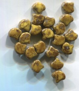 MATUBO® GINKO LEAF BEADS LIMON PICASSO 83210/43400