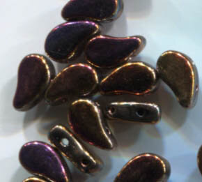 Paisley Duo Beads  JET FULL SLIPERIT 23980/29503