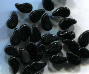 Paisley Duo Beads  JET ( SCHWARZ ) 23980